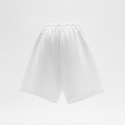 White Wide Leg Relaxed Short